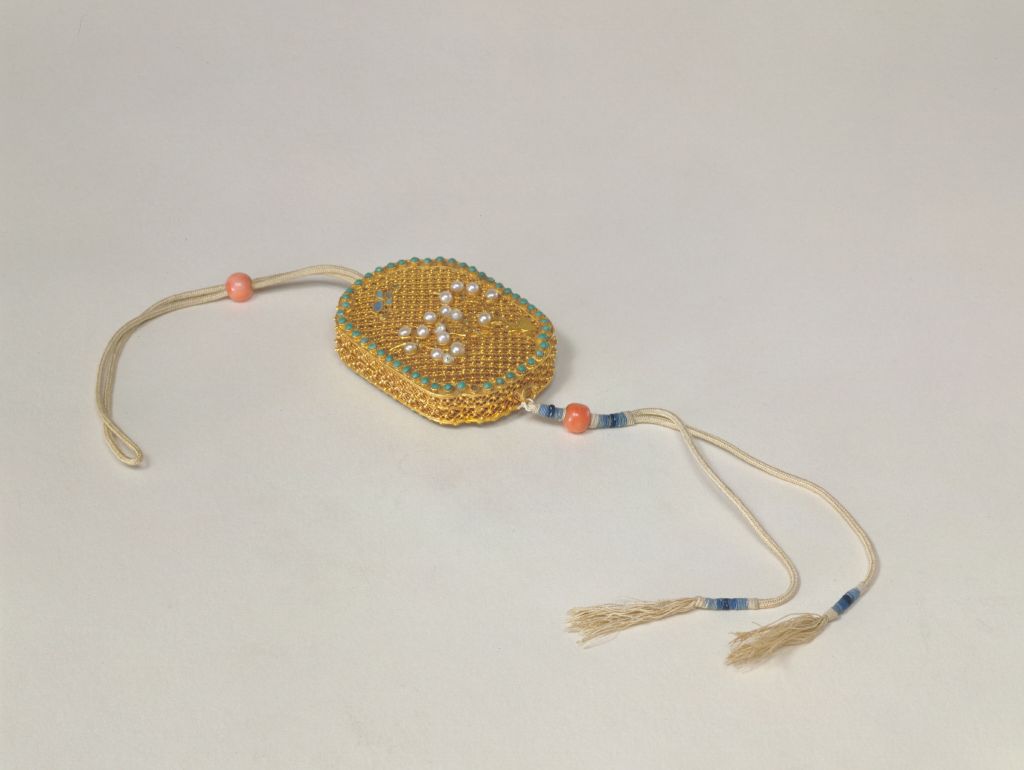 图片[1]-Jinleisi beaded stone sachet-China Archive